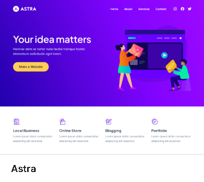 Minimal & Modern Website Template